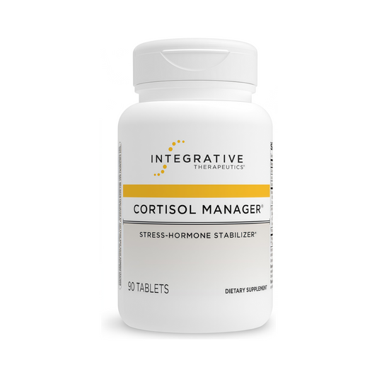 Integrative Therapeutics® Cortisol Manager® – Cortisol Supplements for Men & Women – Stress Hormone Stabilizer – Support Relaxation for Restful Sleep* - Ashwagandha, L-Theanine – 90 Tablets